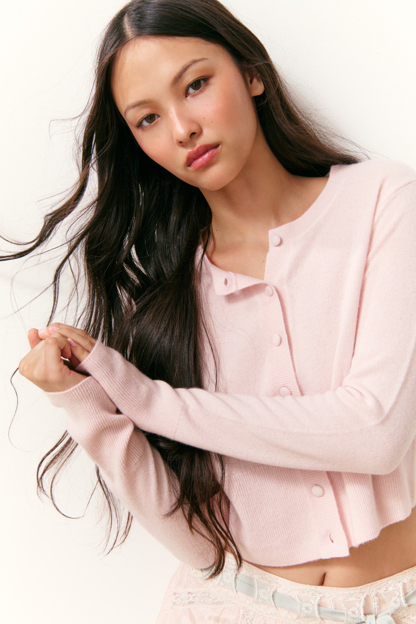 Adeanne Soft Cashmere Cardigan