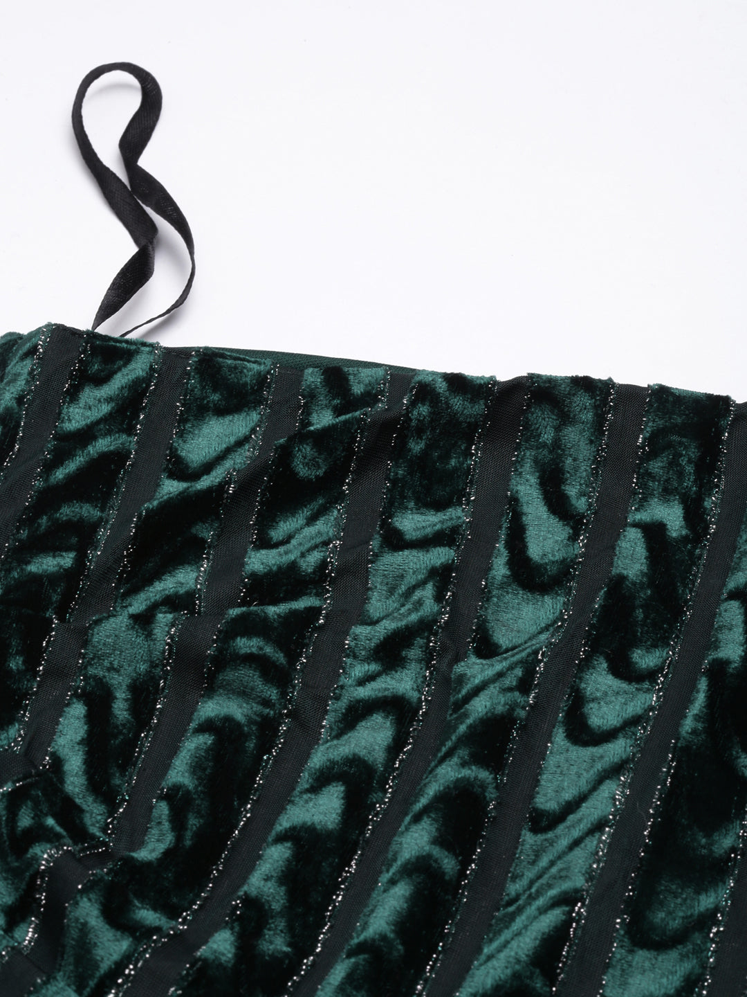 Women's Green One Shoulder Bling & Sparkly Wrap Dress