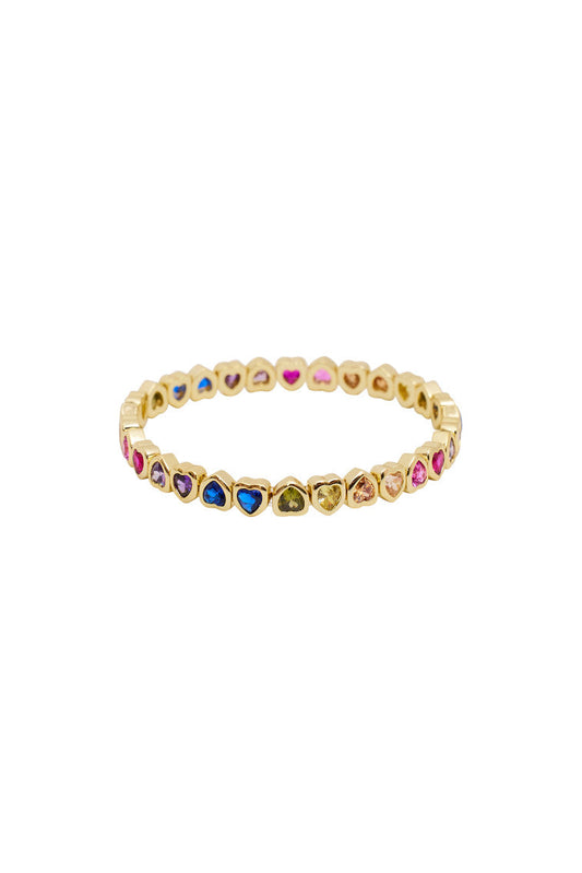 Small Heart Stretch Bracelet - MULTI