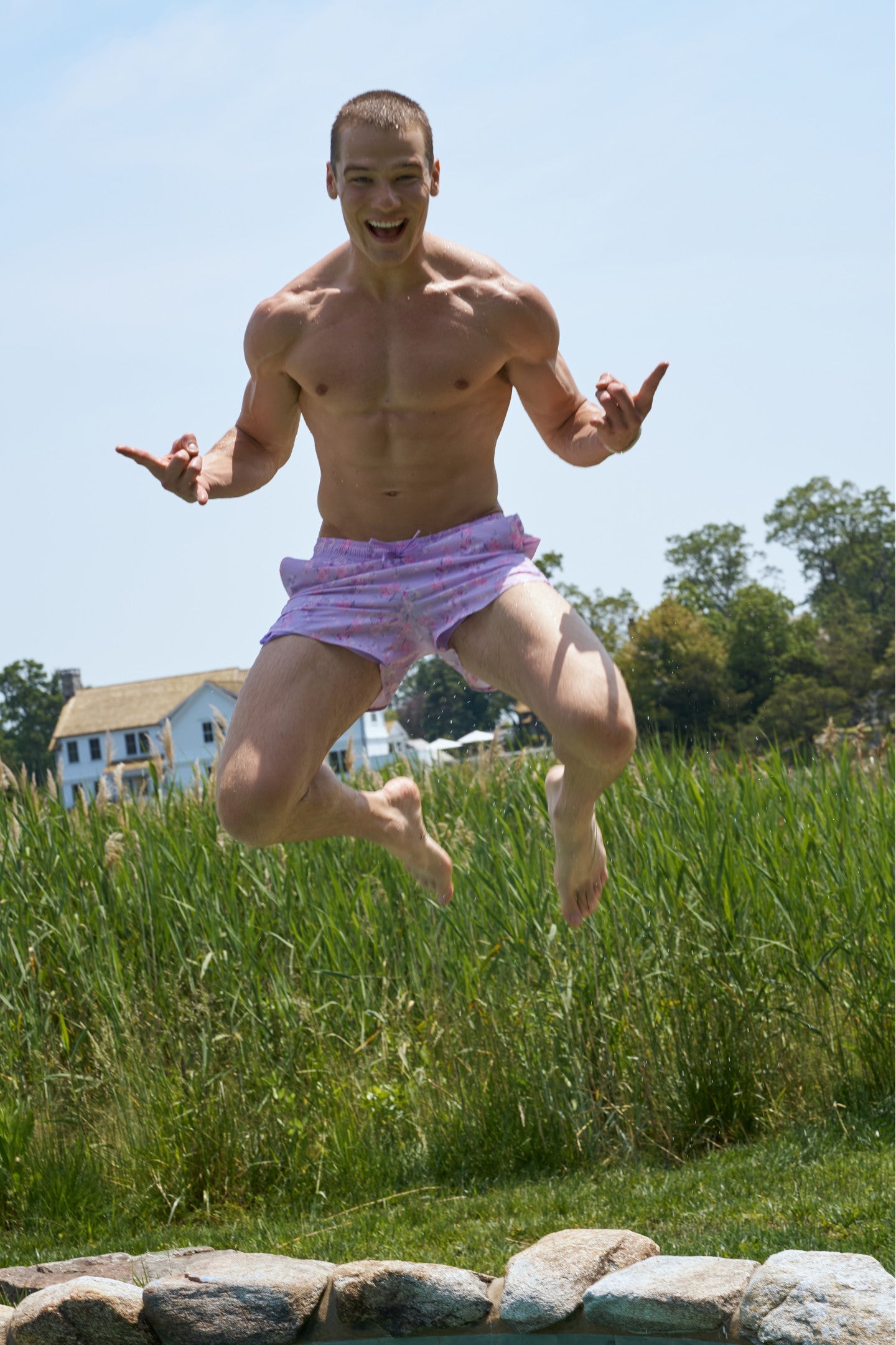 Men's Kai Swim Shorts - HIBISCUS